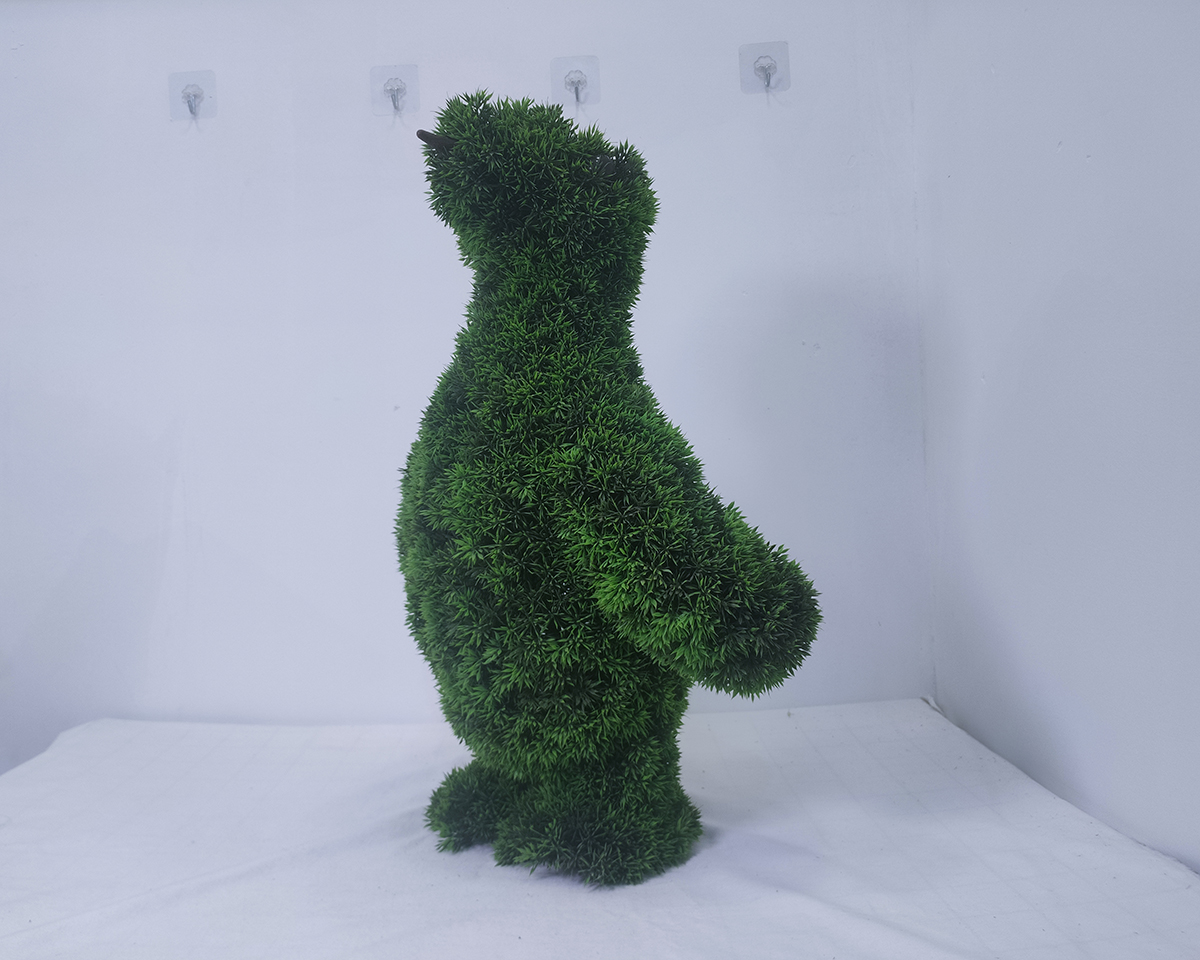 Simulated Penguin green carving