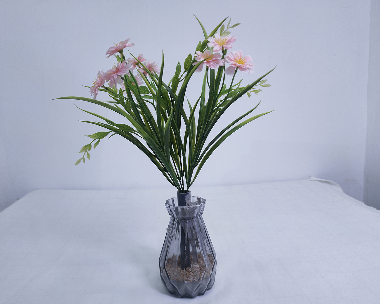 White Dew grass B. Vitex cotyledon silk cloth flower simulation tree head