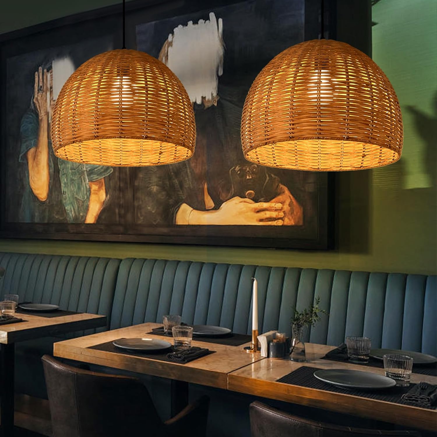 Natural Aesthetics to Light Up Your Life  Handwoven Rattan Pendant Lamp