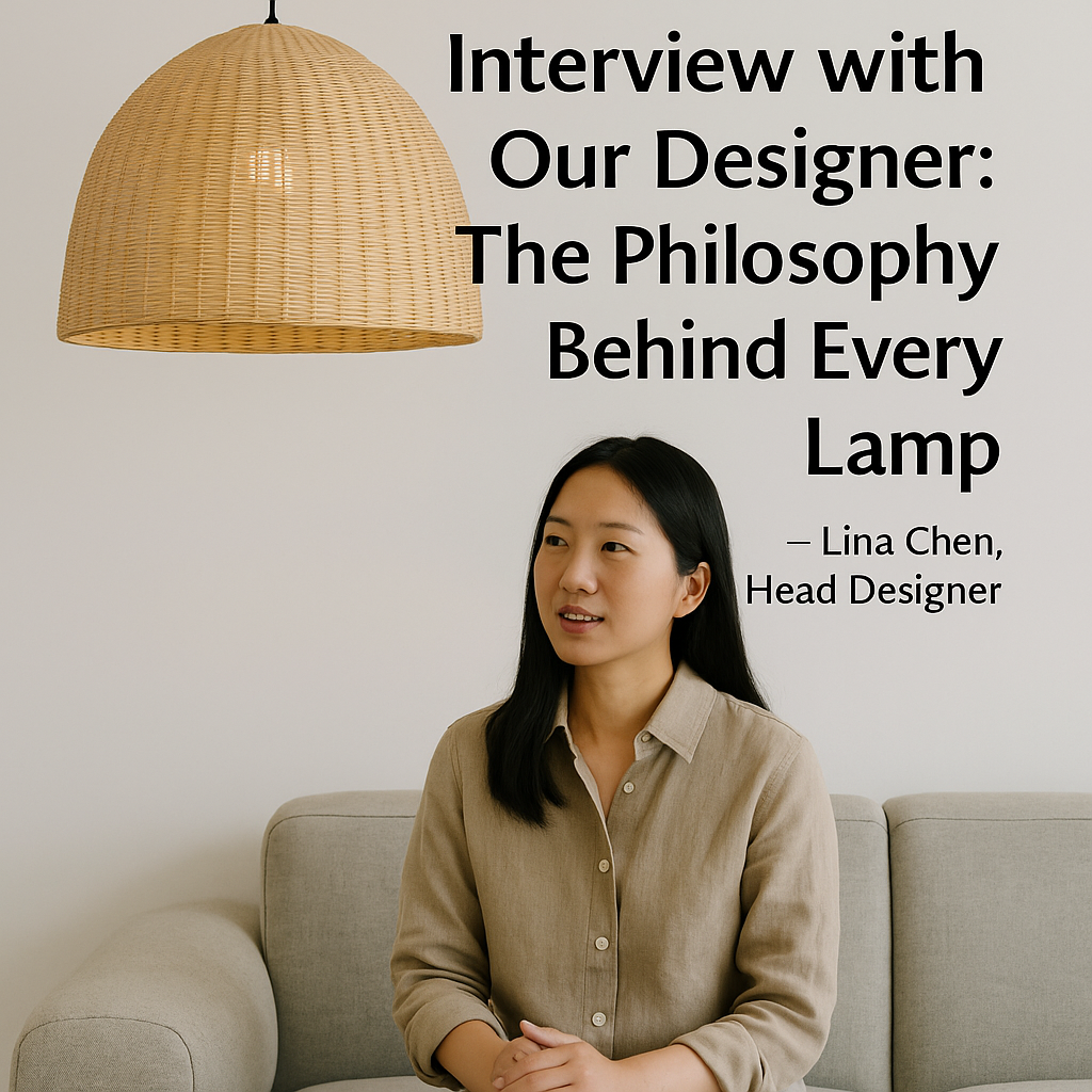 Interview with Our Designer: The Philosophy Behind Every Lamp