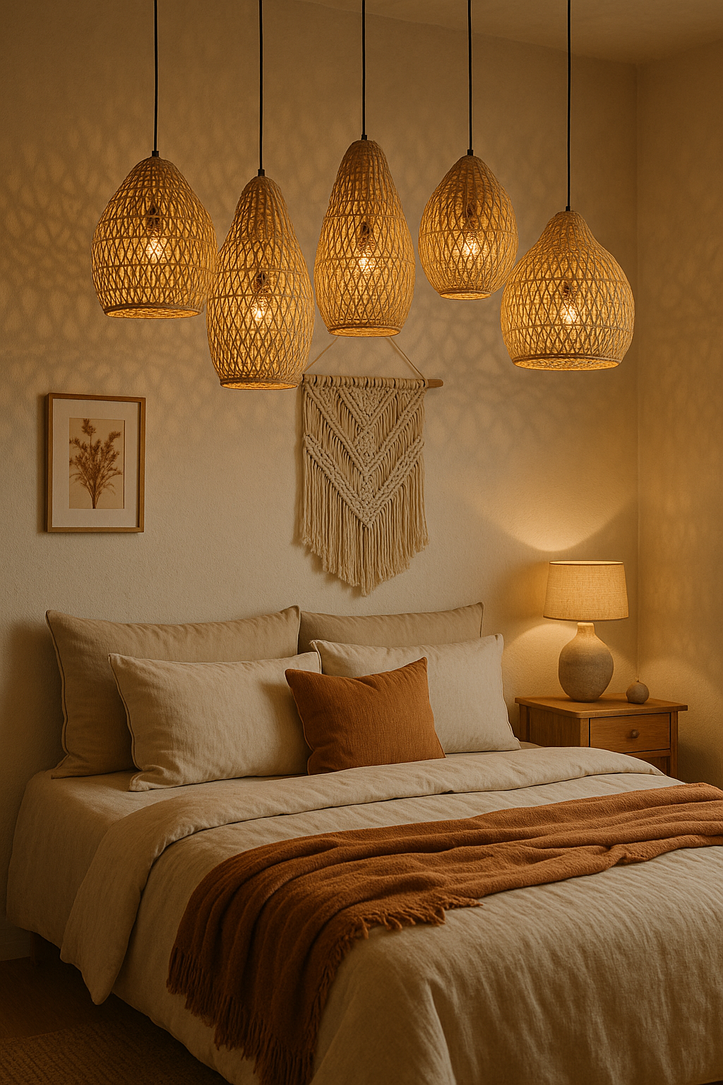 Boho Rattan Pendant Lights: Artistic Statement Pieces for Modern Spaces