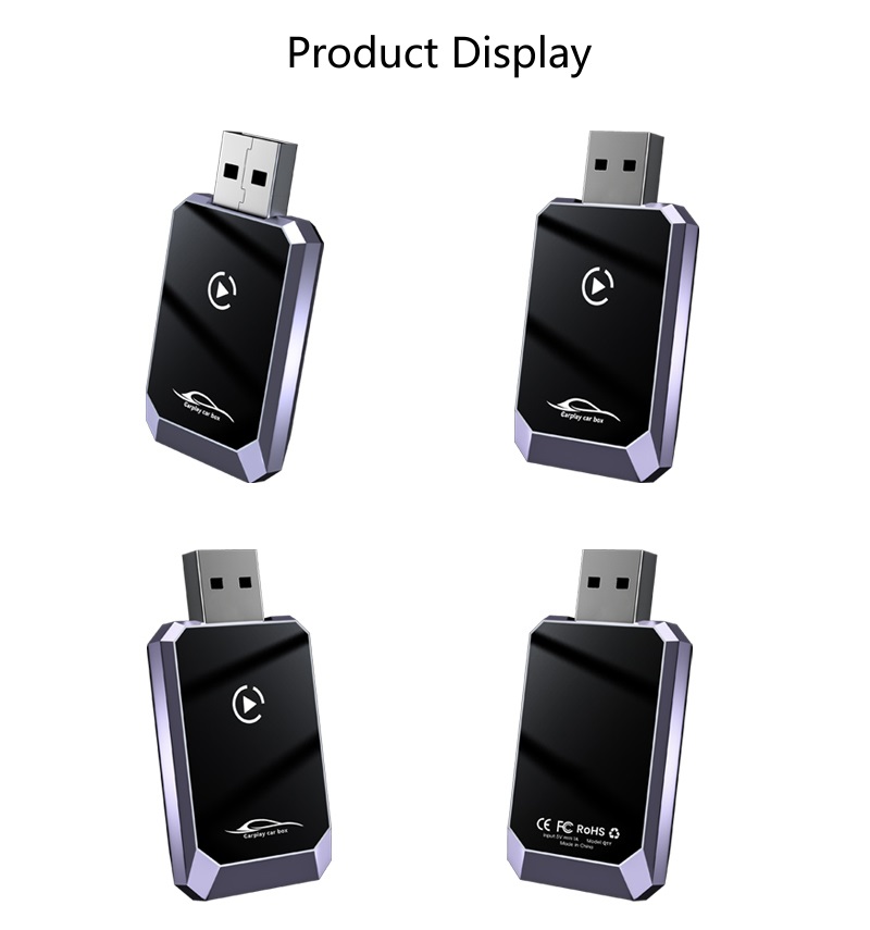Zinc Metal   USB Carplay Adapter