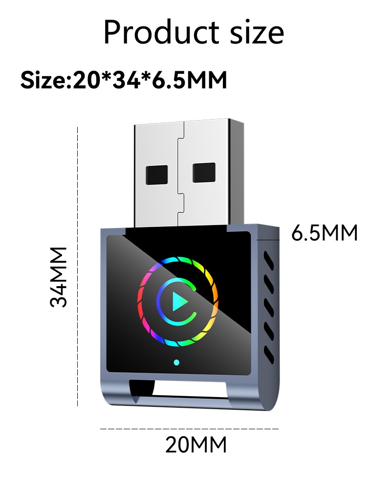 So Mini Car Play Box Universal Smart Plug Wireless USB Carplay Adapter