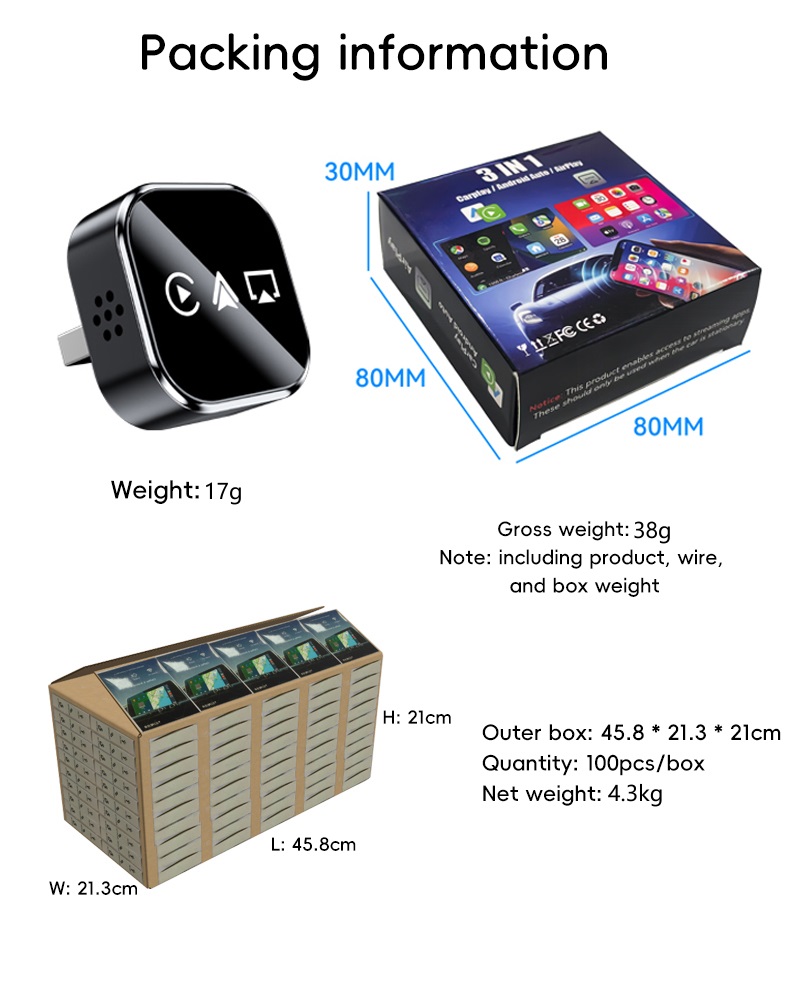 car usb mirror link adapter carplay box