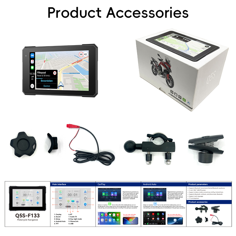 Portable Wireless CarPlay for Motorcycle
