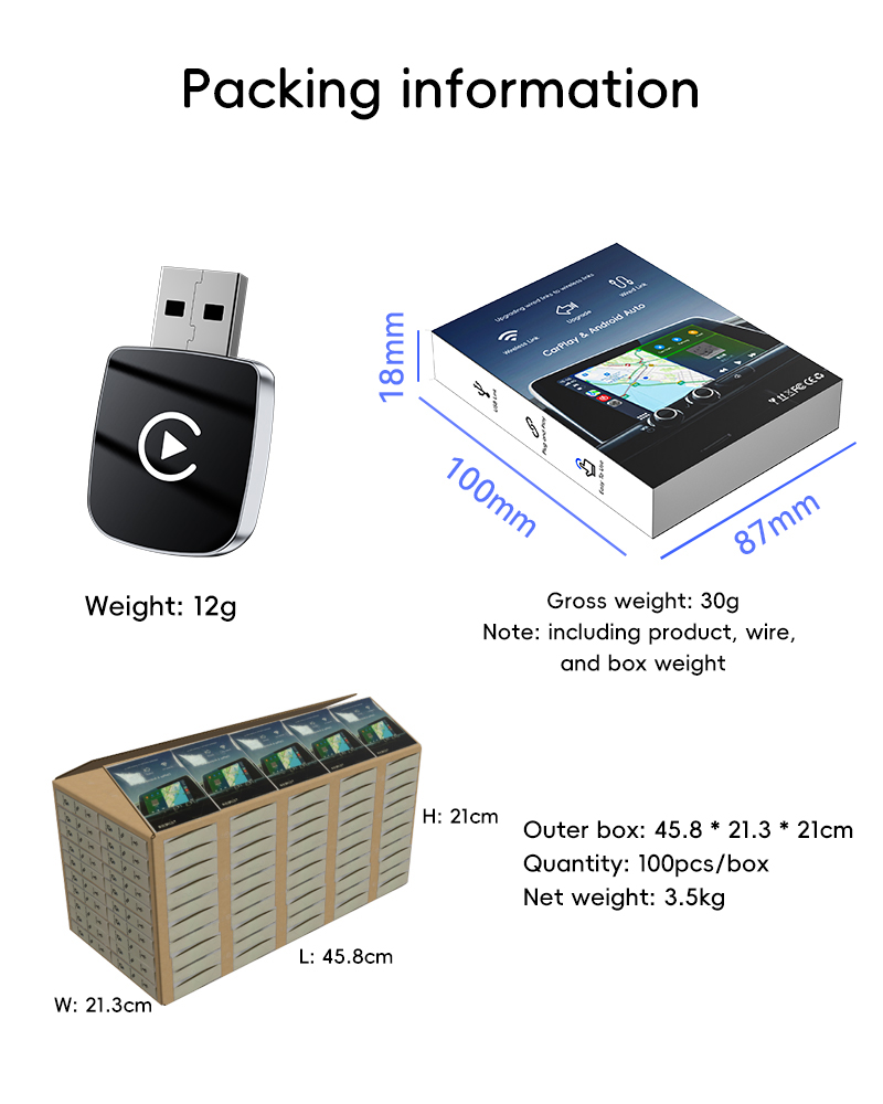 New Arrival Carplay Wireless Adapter Carplay Mini Box