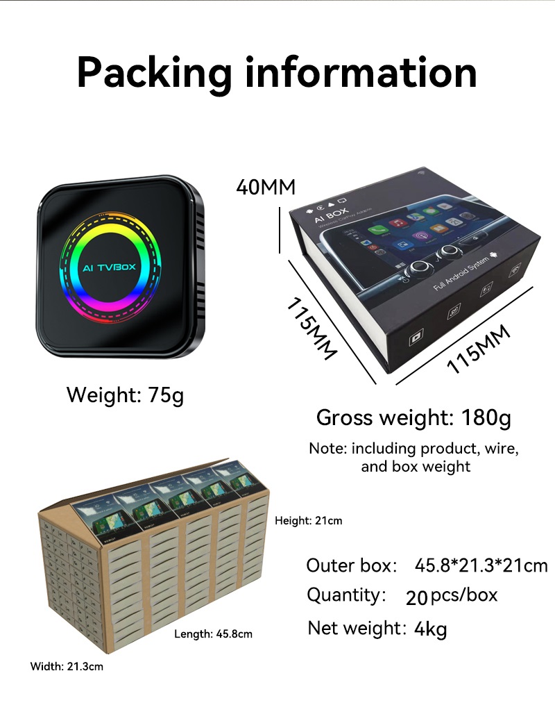 Smart Box OTA Update Ai Box 4g Android Auto Car Box Carplay