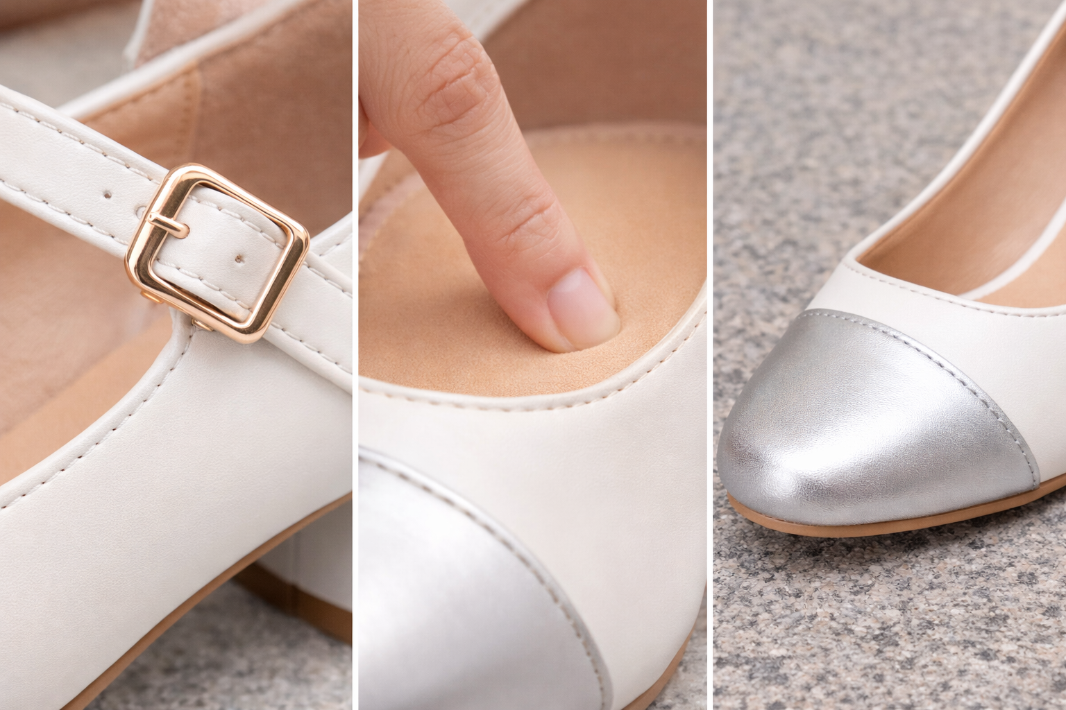 Jean-Friendly Stress-Free Lightweight Almond-Toe Mary Jane Heels