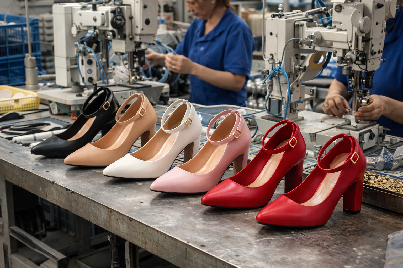 Women’s Ankle Strap Block Heel Pumps – Chic Pointed Toe Comfort Shoes