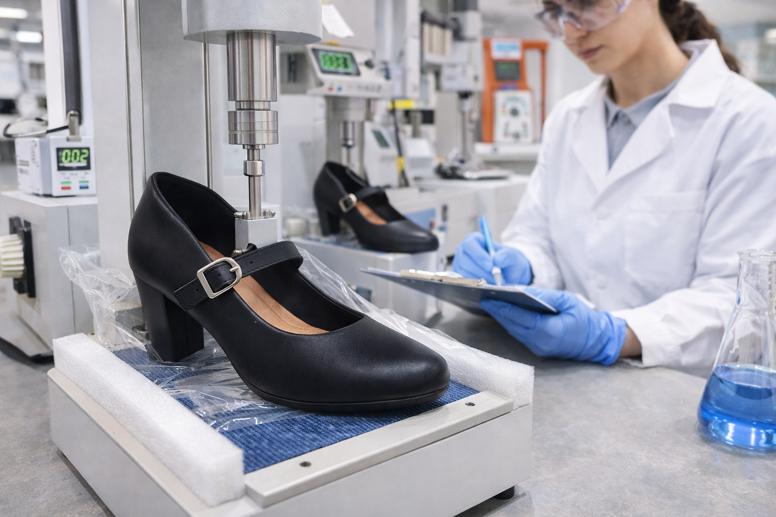 Lightweight Almond-Toe Mary Jane Heels for Women – Comfortable Block Heel Pumps