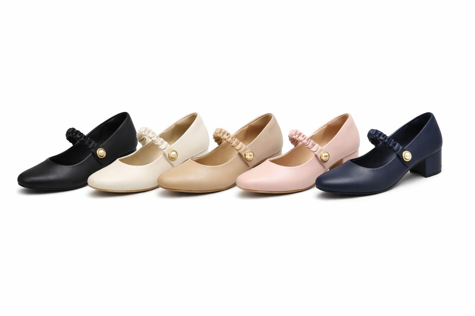 Elegant & Comfortable Women's Almond Toe Heels wit