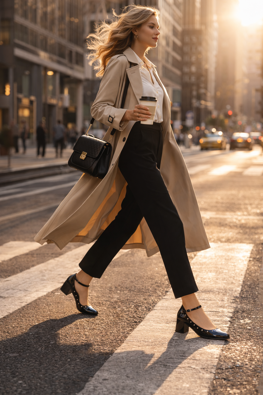 Jean-Friendly Stress-Free Lightweight Almond-Toe Crossover Strap Comfortable Women’s Heels