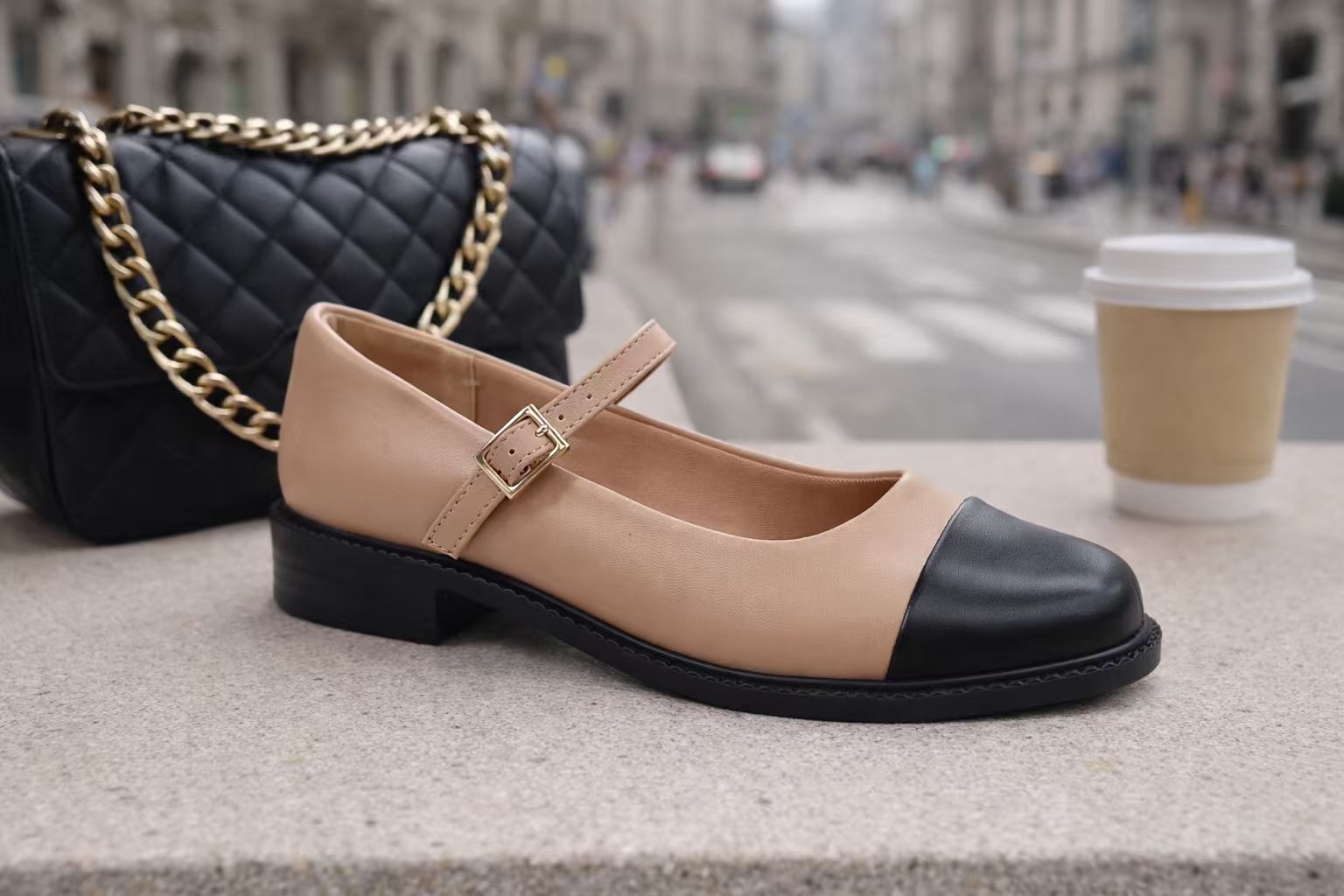 Jean-Friendly Lightweight Almond Toe Crossover Strap Women’s Low Heels – Stress-Free Comfortable Pumps