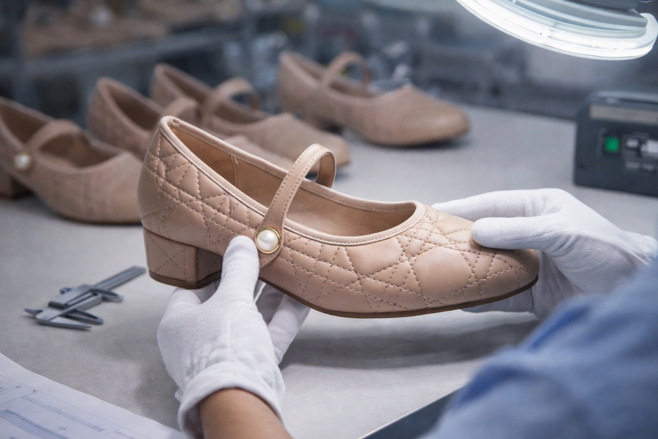 Jean-Friendly Lightweight Almond Toe Crossover Strap Comfortable Women's Low Heels