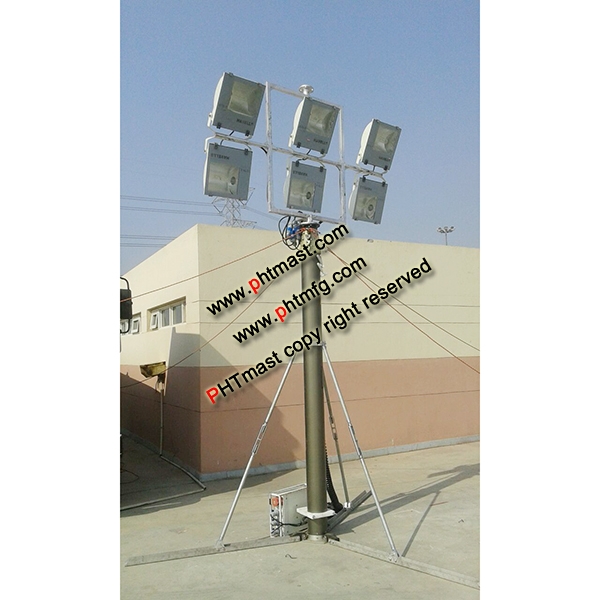 PHT-lighting pneumatic telescopic masts