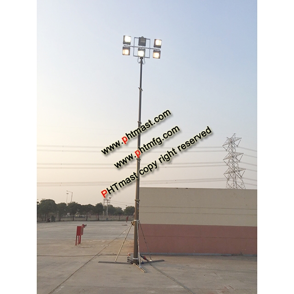 PHT-pneumatic telescopic mast for lighting