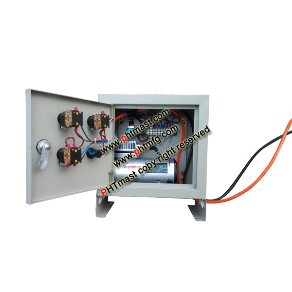 lighting mast tower control