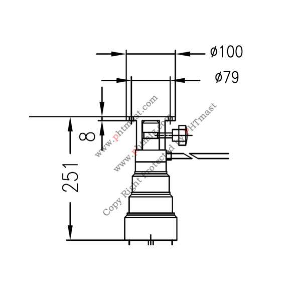 71204~masts top flange