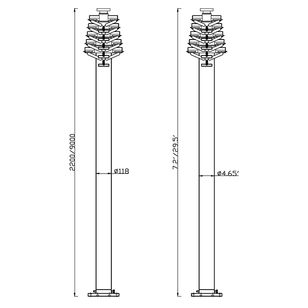 dimension of 90606090