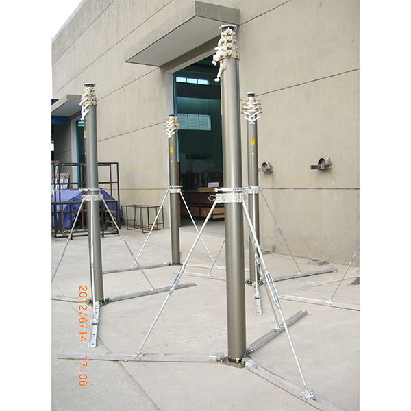 10m mast with tripods
