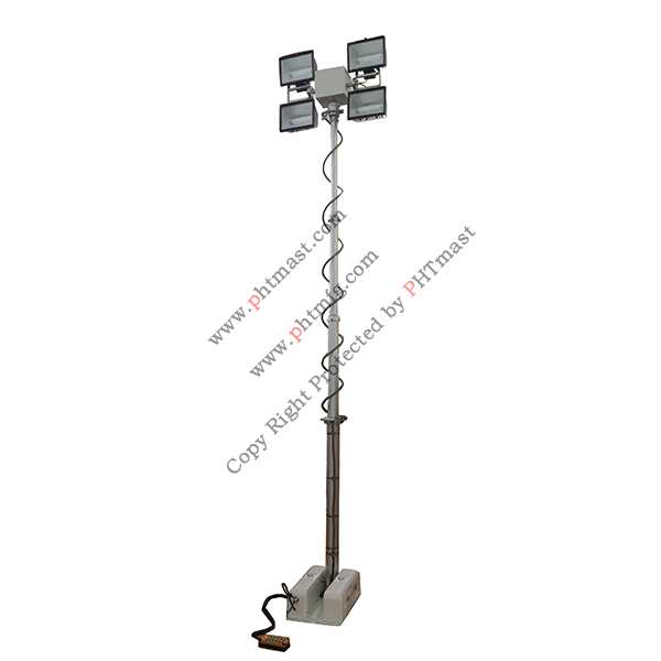 vehicle roof mount move lighting tower 4000W lamps