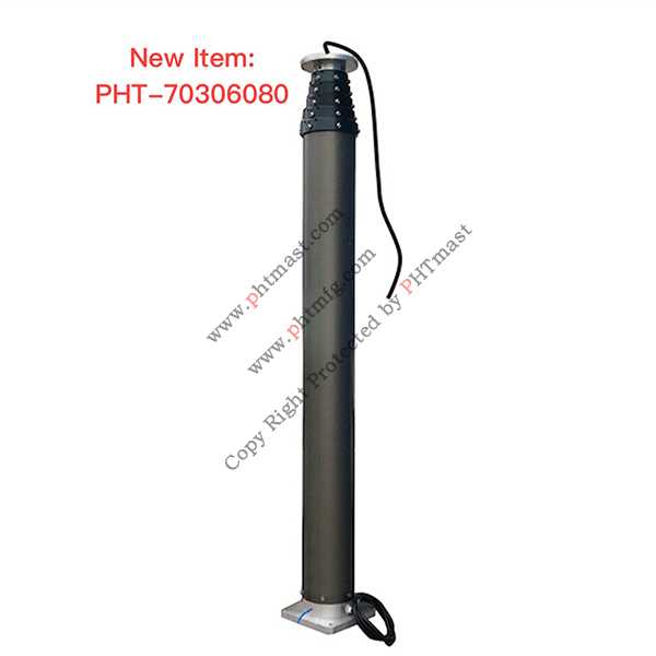 8m lighting pneumatic telescopic mast