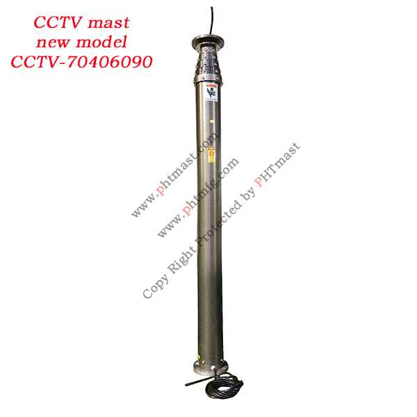 9m mobile CCTV pneumatic telescopic mast