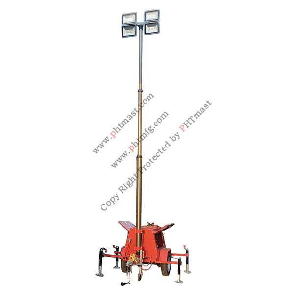 600W LED Mobile Lighting Tower