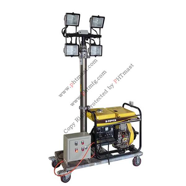 Portable Diesel Generator Mobile Lighting Tower
