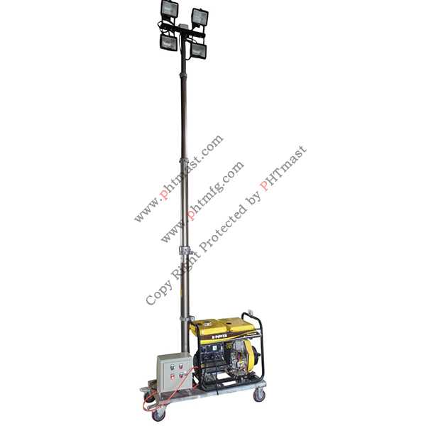 Remote Control Mobile Lighting Tower