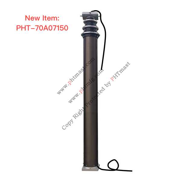 15m High Lighting Pneumatic Telescopic Mast