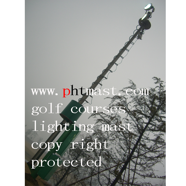 15m Golf Course Lighting Mast Tower