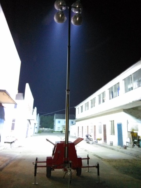 4000W Metal Halide Lamps Mobile Lighting Tower