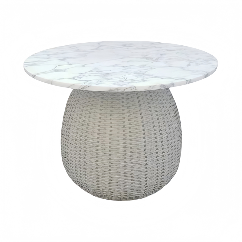 屋外用ラタン製シンプルテーブル