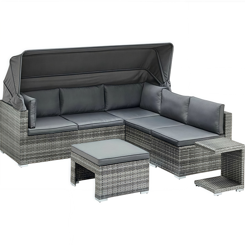 屋外用ラタンコーヒーテーブル