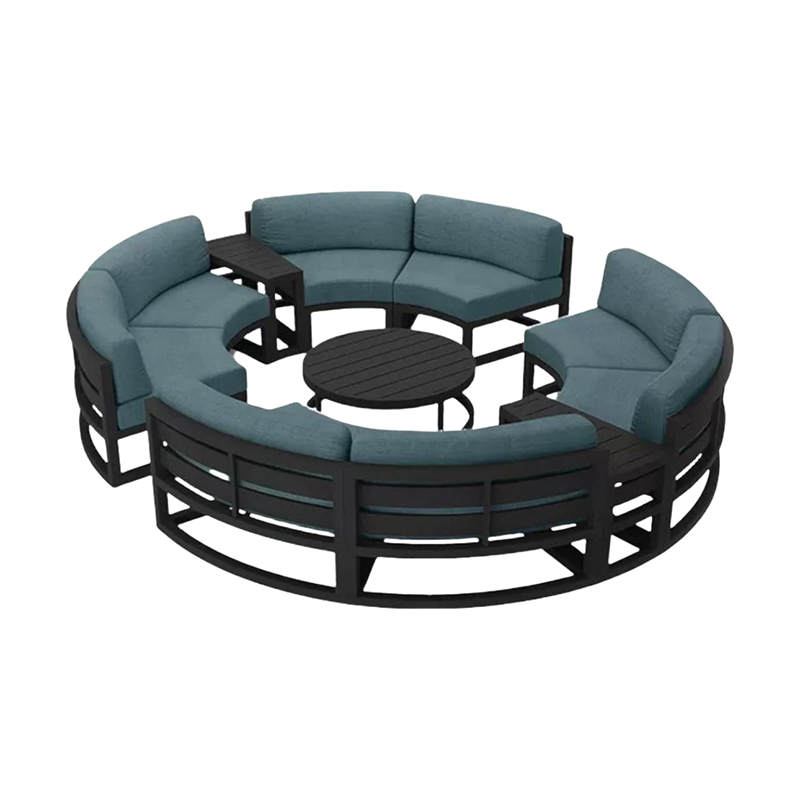 曲線形組み合わせソファ