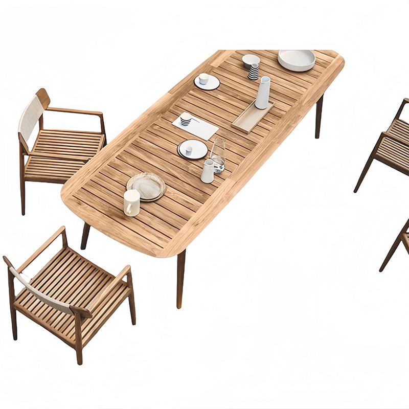 屋外用リラックスチーク材椅子