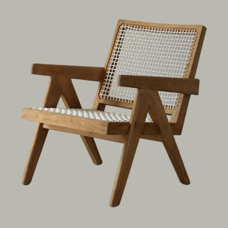 屋外用リラックスチーク材椅子