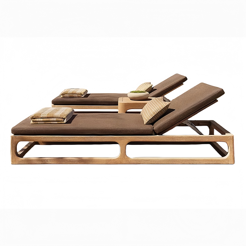 屋外ティーク材ビーチ用椅子