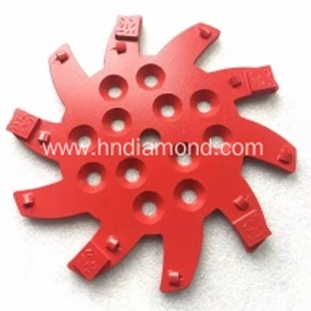 250mm PCD Grinding Floor Diamond Plate/Head