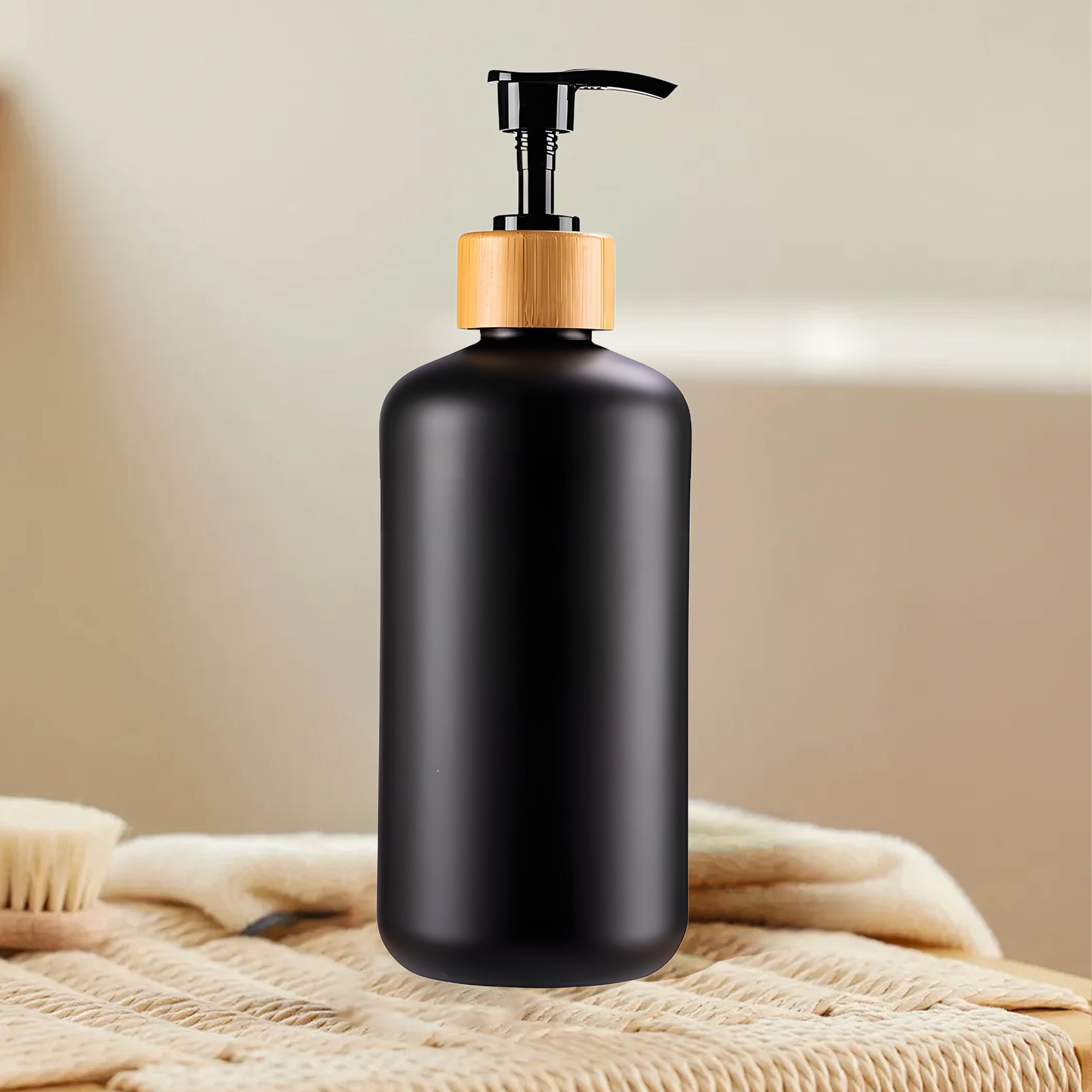 Hot Sale Luxury Matte Black Glass Cosmet