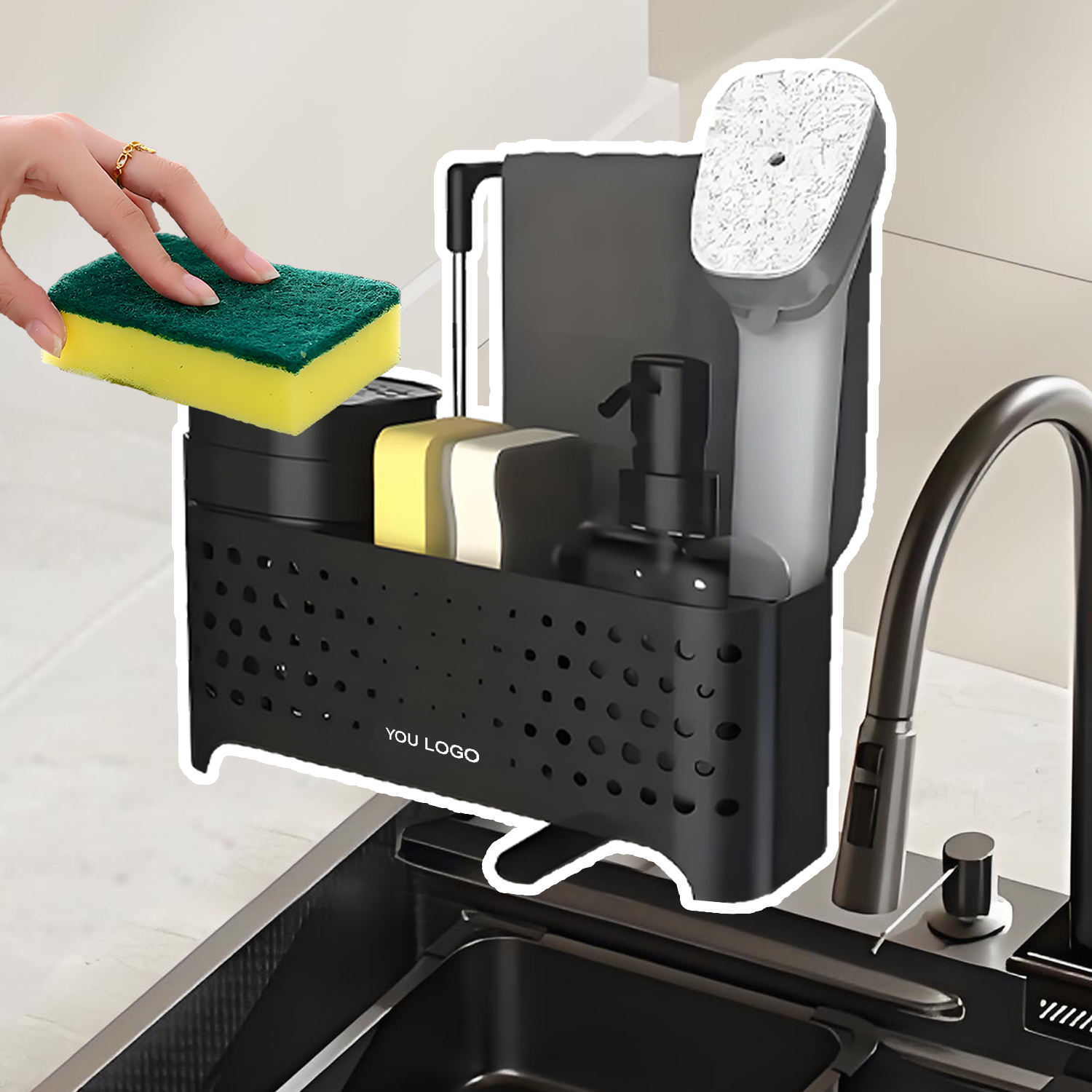 Custom Logo Plastic Soap Dispenser Bottl