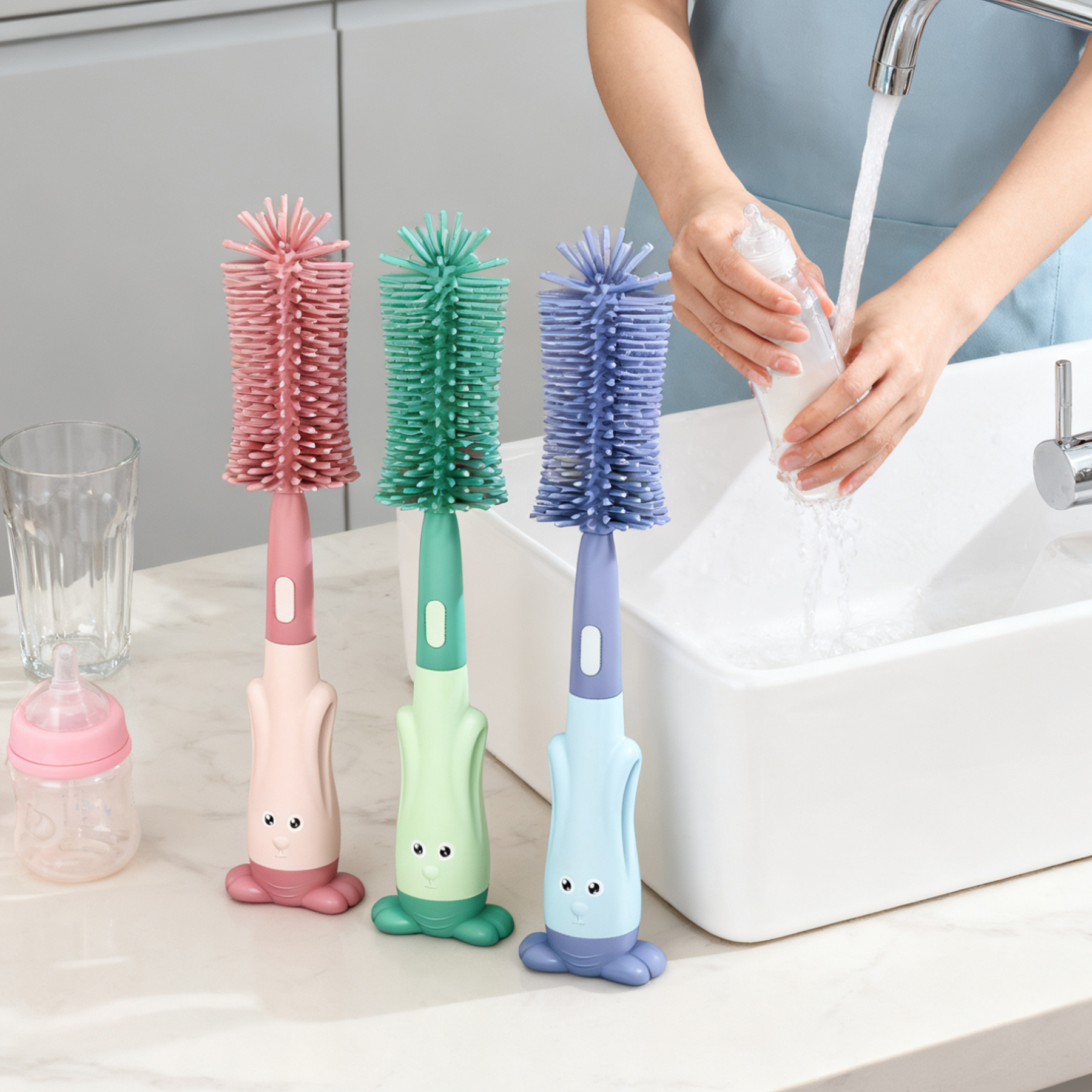 3-in-1 Multifunctional Long Handle Rotat