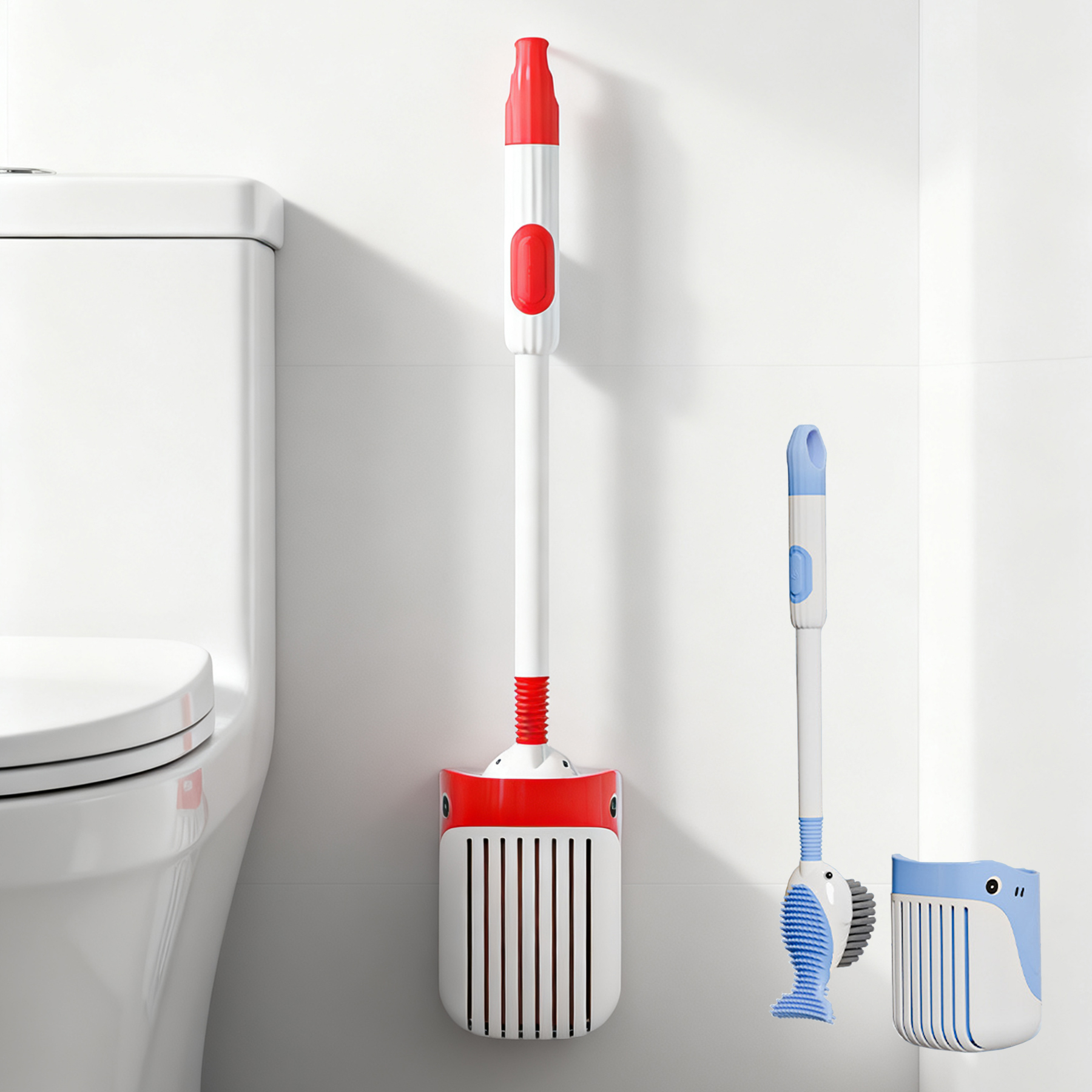 360-Degree Wall-Mounted Whale Toilet Bru