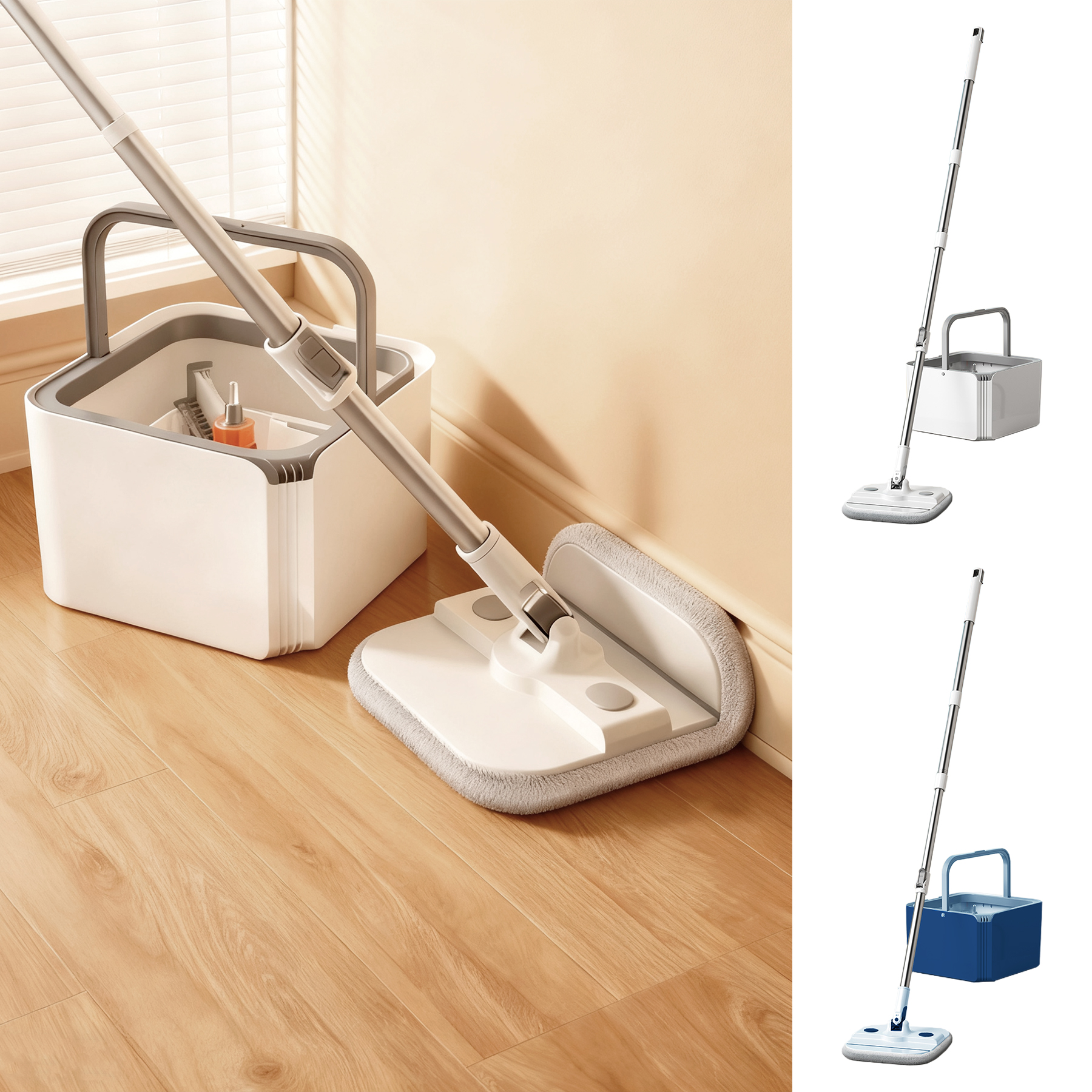 Stainless Steel Pole Self-Wringing Squar