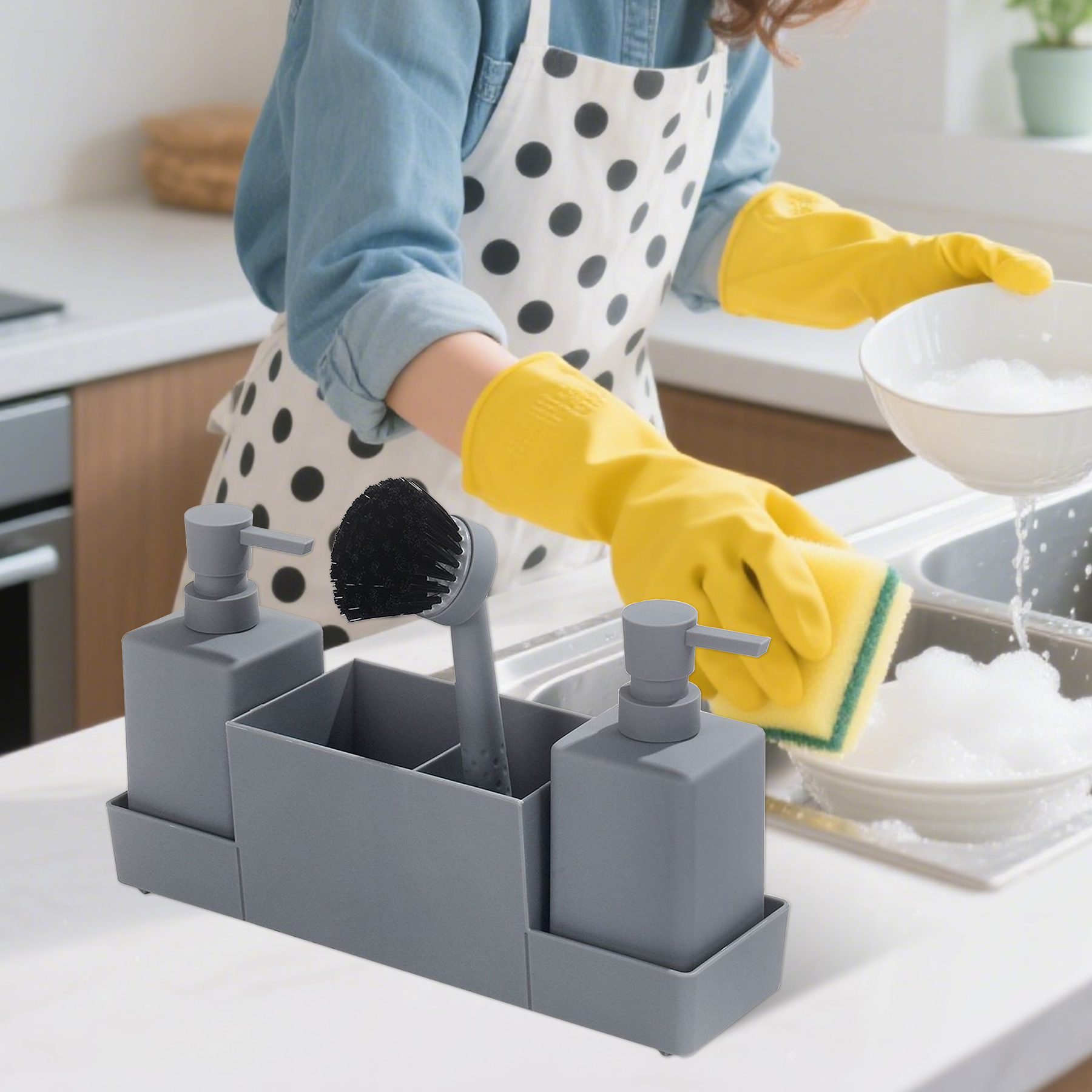 Kitchen Plastic Hand and Dish Soap Dispe