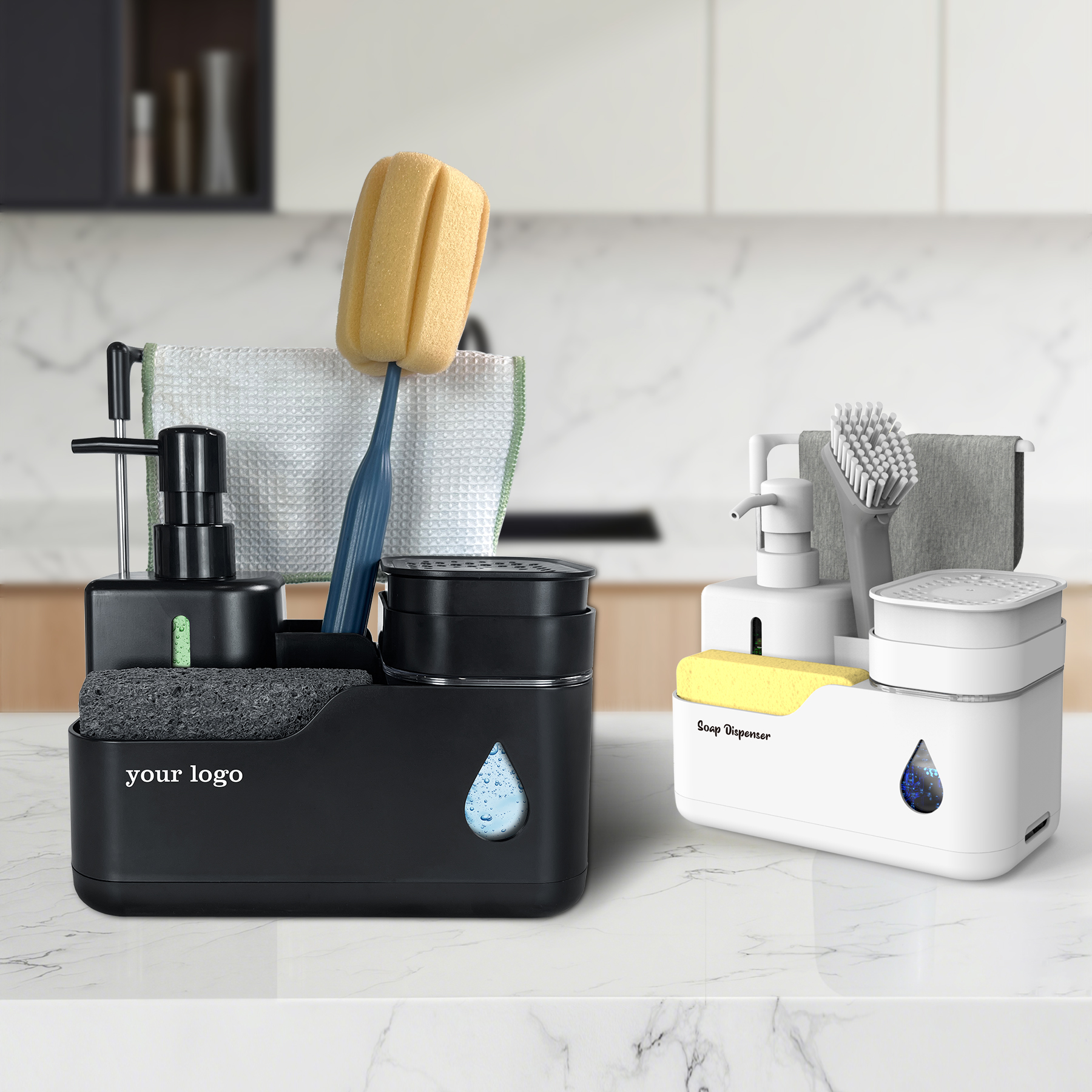 Multi-Functional Soap Dispenser Organize