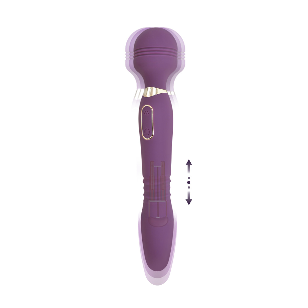 Vibration Thrusting Vibrator Magic Wand Thrustor USB Rechargeable[LXW22P03]