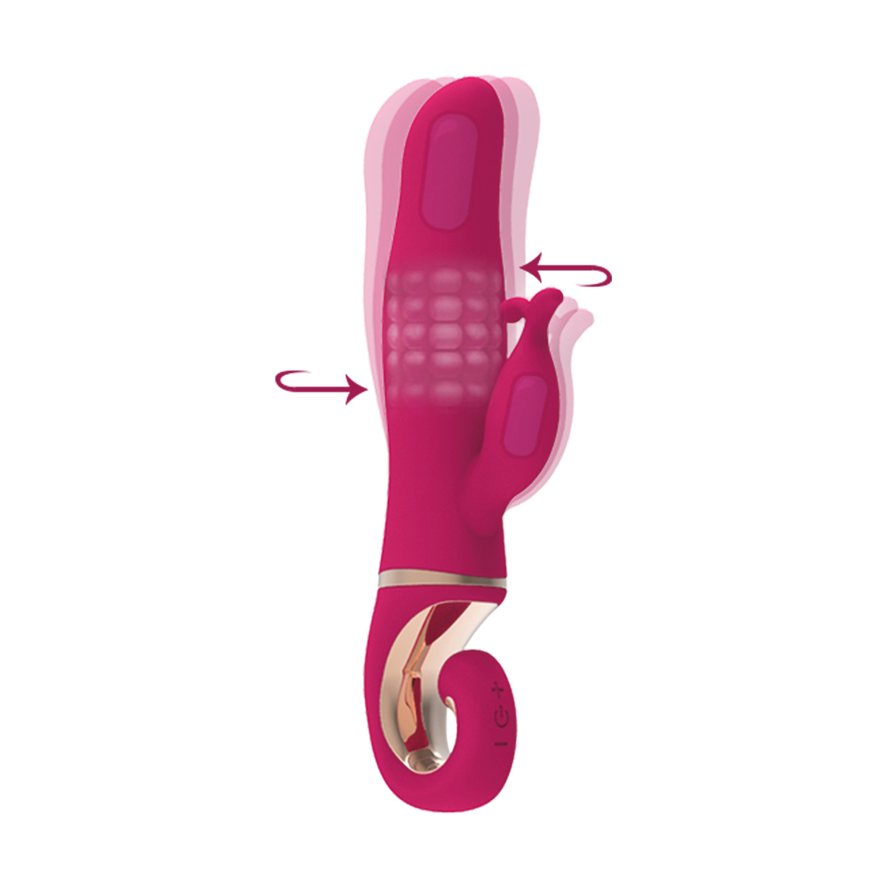 Silicone Rabbit Vibrator Finger Handle[NVM16403]