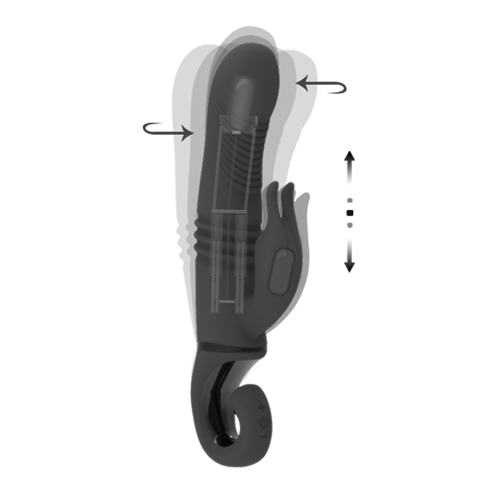 Silicone Rabbit Vibrator Finger Handle[NVM16404]